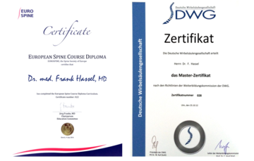 Zertifikat der Deutschen Wirbelsäulengesellschaft