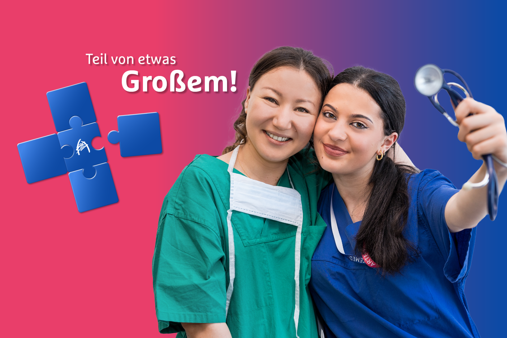 Auszubildende als Teil von etwas Großem