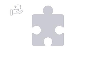 Puzzleteil hellgrau Icon Benefits
