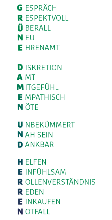 Grüne Damen und Herren
