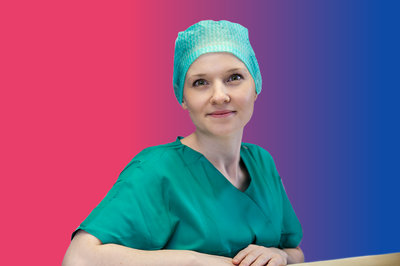 ATA auf buntem Hintergrund